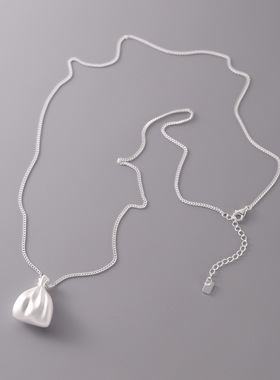 2025秋冬新品s925纯银钱袋子锦囊毛衣链女简约小众高级感百搭项链