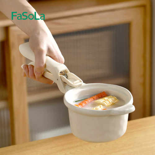 FaSoLa厨房防烫夹取碗夹家用防滑夹子烤盘蒸菜夹碗器提盘隔热神器 - 图2
