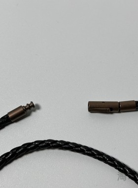 3mm真羊皮绳项链情侣项链周家