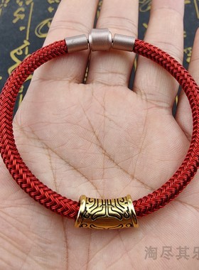 无情侣钢丝绳手链防水