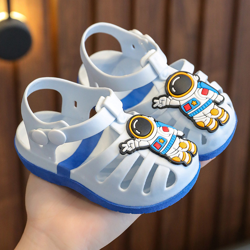 女童凉鞋夏季儿童包头软底新款小女孩小童鞋子男童幼儿宝宝学步鞋