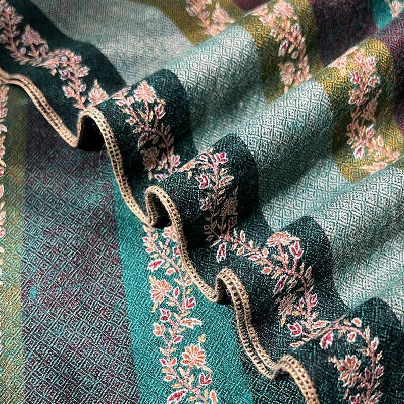 NagarNan-设计款刺绣那家楠克什米尔手工羊绒披肩围巾,淘宝优惠券,粉丝福利购,淘宝优惠卷