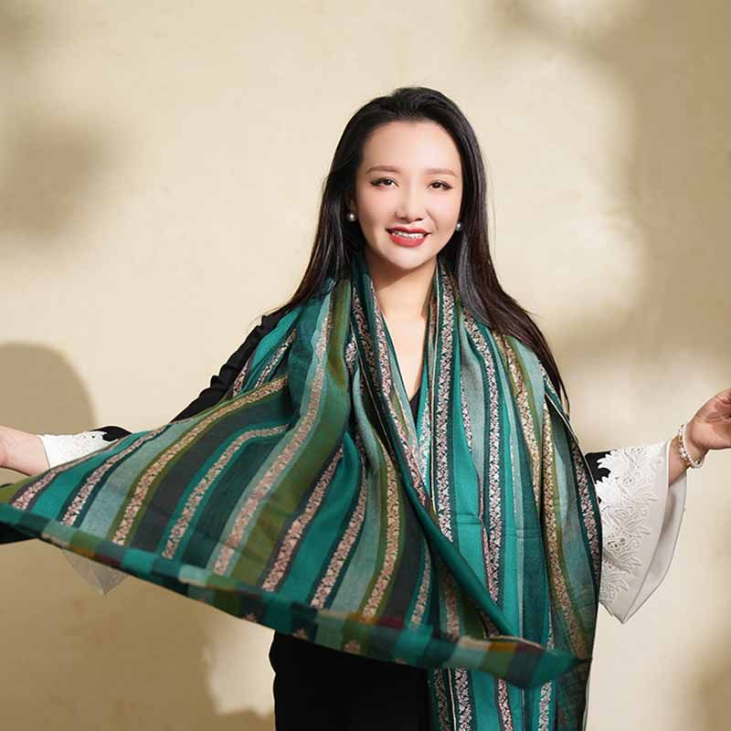 NagarNan-设计款刺绣那家楠克什米尔手工羊绒披肩围巾,淘宝优惠券,粉丝福利购,淘宝优惠卷