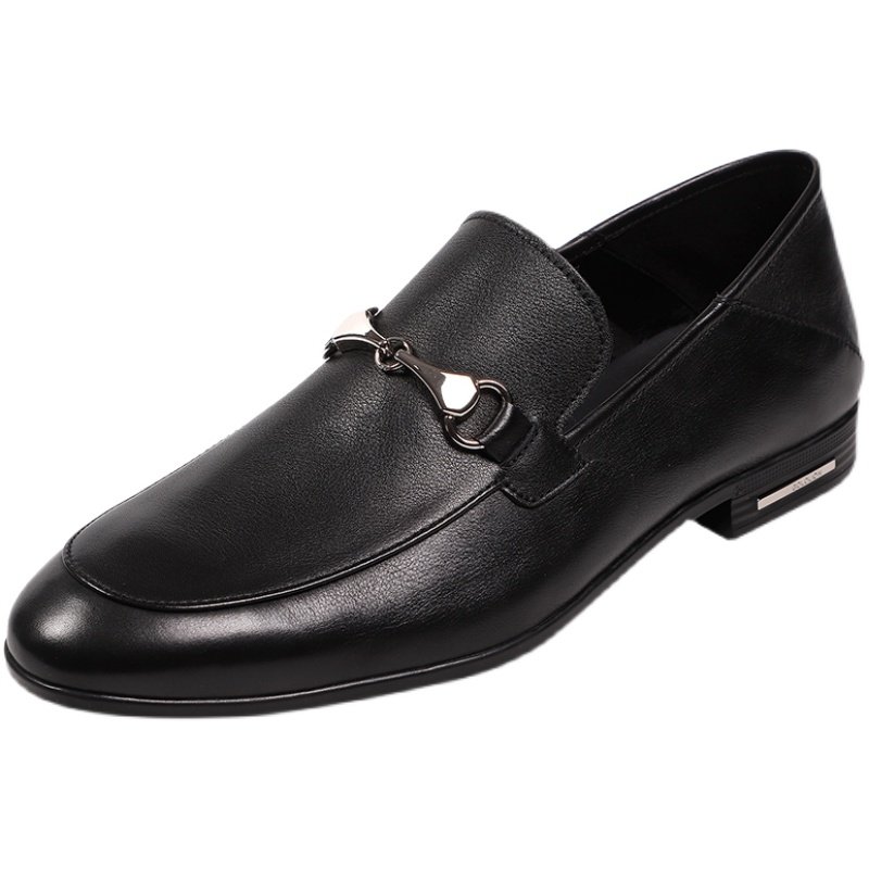 金利来男鞋2024秋季新款专柜正品鞋套脚软面商务休闲皮鞋男乐福鞋,淘宝优惠券,粉丝福利购,淘宝优惠卷