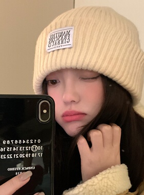韩版女款秋冬毛线帽保暖防寒
