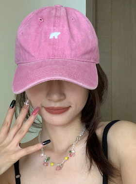 出游甜美女夏季弯檐小熊棒球帽