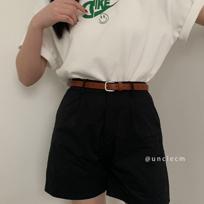 复古细腰带女款夏季 简约高级感小皮带装饰连衣裙子配牛仔裤带黑,淘宝优惠券,粉丝福利购,淘宝优惠卷