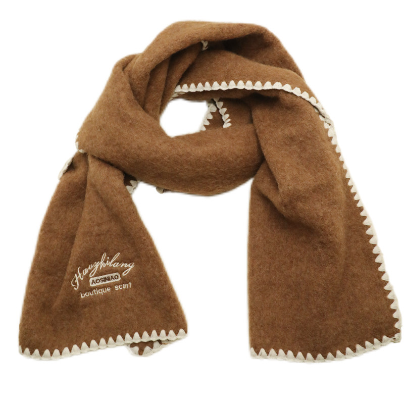 含羊毛软糯字母围巾女2025秋冬新款保暖防寒针织围脖显气质披肩,淘宝优惠券,粉丝福利购,淘宝优惠卷