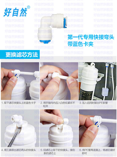 好自然华工净水器滤芯WF-2D23468净水机过滤器通用高配快接滤芯 - 图1