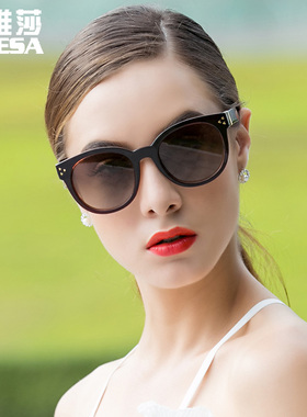 太阳镜女防紫外线圆脸方脸圆框