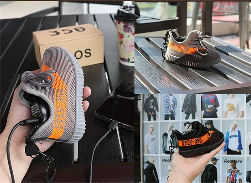 Спортивная обувь, маленький мобильный телефон с зарядкой, креативный милый дорожный портативный блок питания, подарок на день рождения