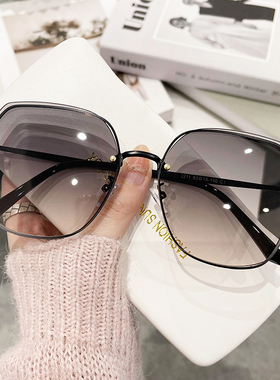 203年新款潮茶色墨镜女夏季防