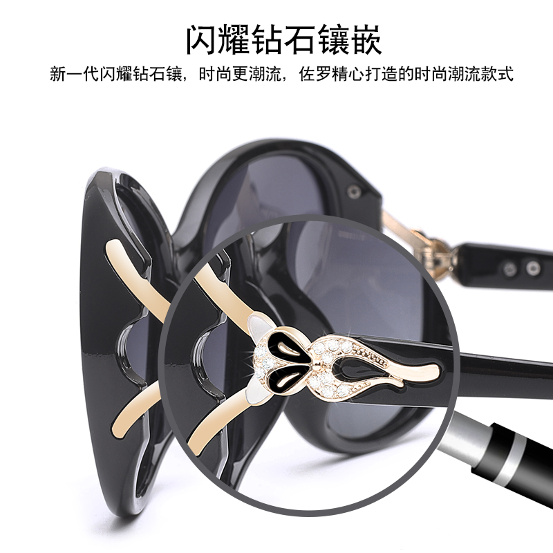2023女式新款防紫外线时尚偏光太阳镜防晒开车高级感女士品牌墨镜