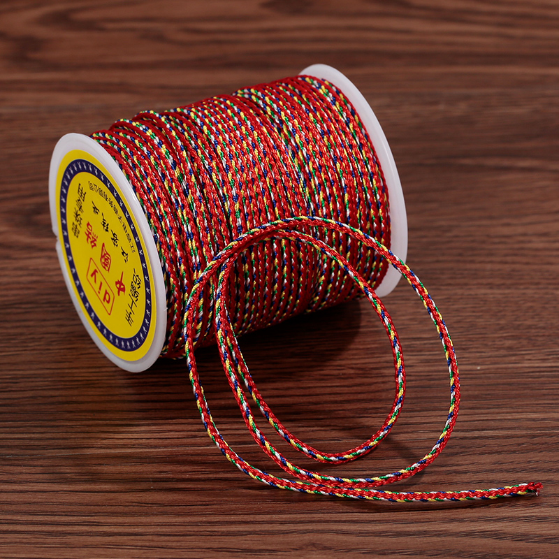 五彩线 五彩绳子 五色线编织绳 手链手工编制 端午节手绳线材料包 - 图0