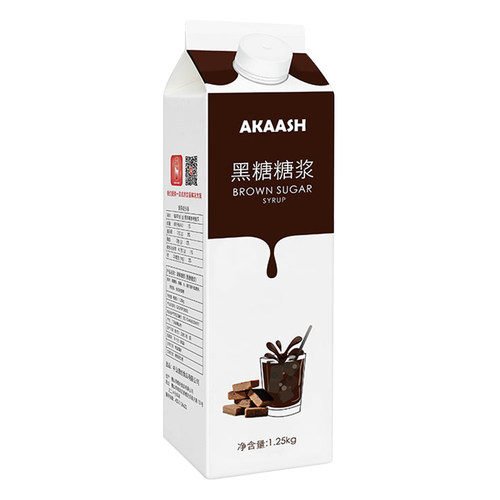 德创黑糖1.25kgAKAASH黑糖珍珠脏脏茶 黑糖酱奶茶店专用原料 - 图3