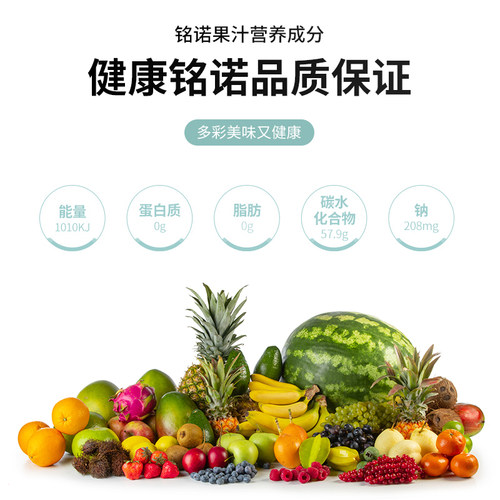 铭诺西柚果汁奶茶店冷饮石榴荔枝金桔柠檬果味饮料浓浆 1.2L包邮 - 图0