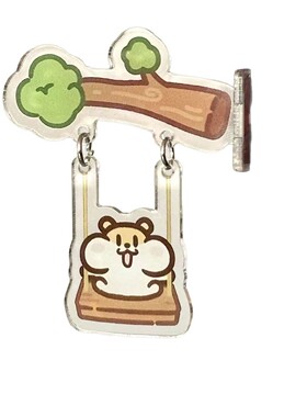 鼠鼠秋千亚克力侧贴装饰摇摇乐治愈可爱文创周边送闺蜜打卡礼物