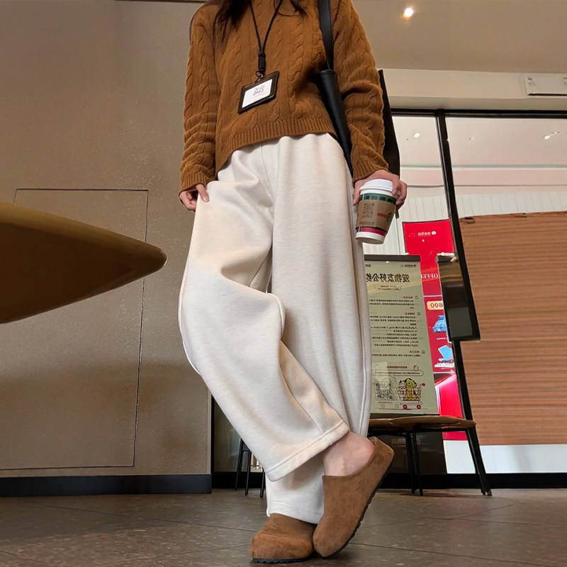 白色弯刀裤休闲运动卫裤大码镰刀裤子女款2026新款今年流行梧桐裤,淘宝优惠券,粉丝福利购,淘宝优惠卷