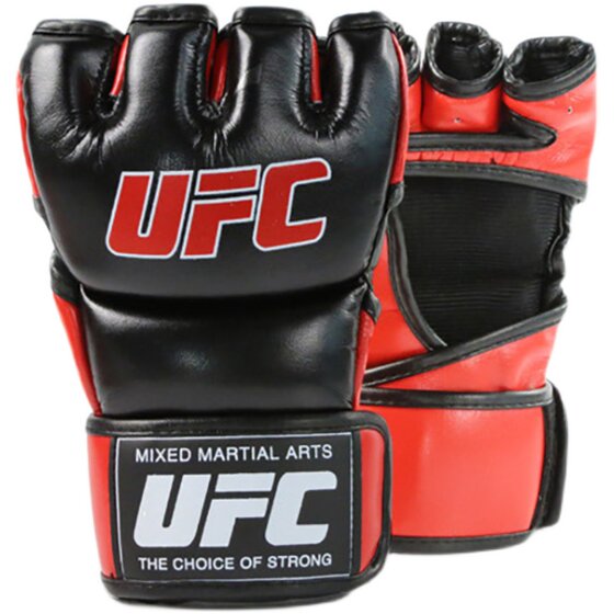 Half-finger UFC boxing gloves Sanda fighting gloves adult combat training MMA boxing gloves sandbag Muay Thai gloves