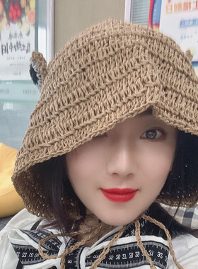 可爱卡通休闲风海边防晒遮阳帽