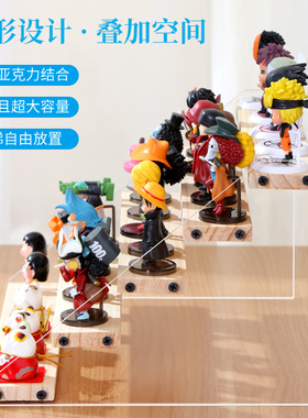 盲盒收纳展示架子popmart手办展示架透明亚克力模型展示柜展示盒