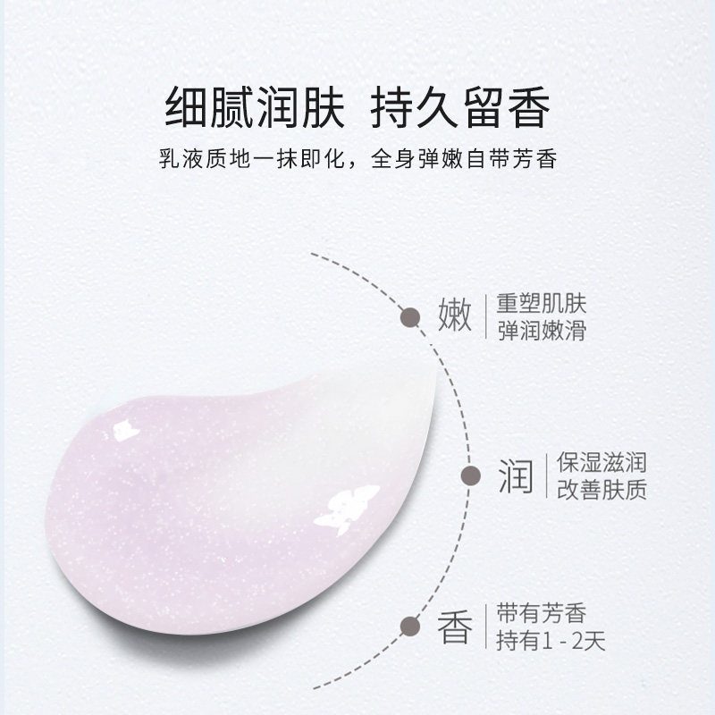 半亩花田烟酰胺樱花身体乳女男夏季香味持久留香体补水保湿滋润
