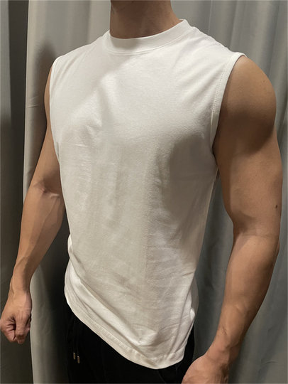 American large size fitness vest loose summer