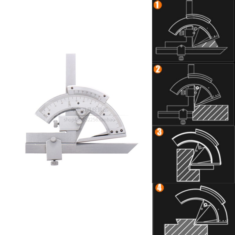 包邮无视差高精度游标万能角度尺量角器角度测量仪0-360度320万用 - 图2