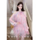Fanshu light luxury Iris Qingwu 2026 ພາກຮຽນ spring ແລະ summer ຮູບແບບ lady ຮູບແບບໃຫມ່ temperament off-shoulder mulberry ຊຸດຜ້າໄຫມ temperament