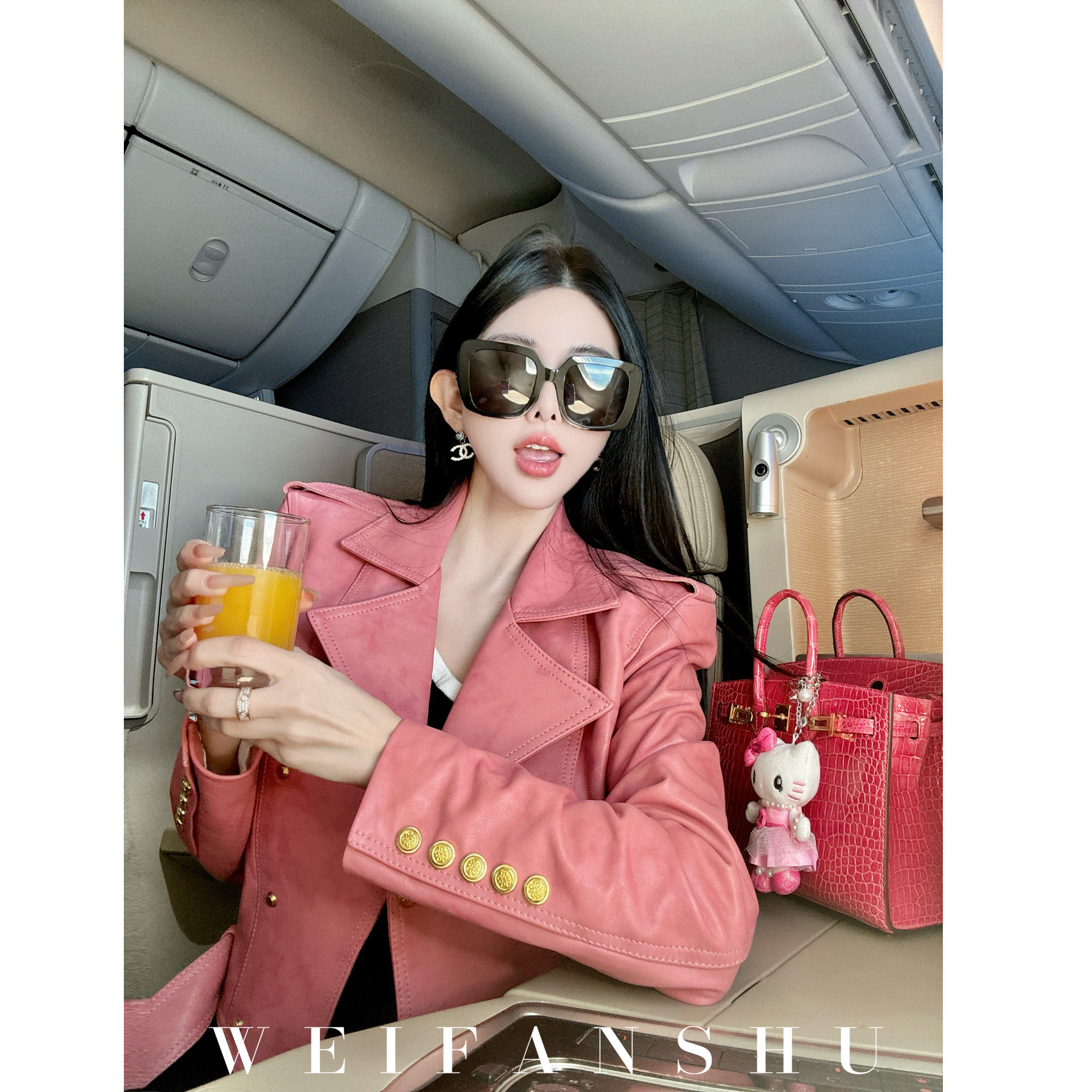 凡舒轻奢 斩男视觉2025年秋冬新款高级感时尚羊皮套装&外套&半裙,淘宝优惠券,粉丝福利购,淘宝优惠卷