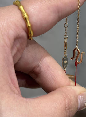 法国正品Redline小红绳蛇年手链