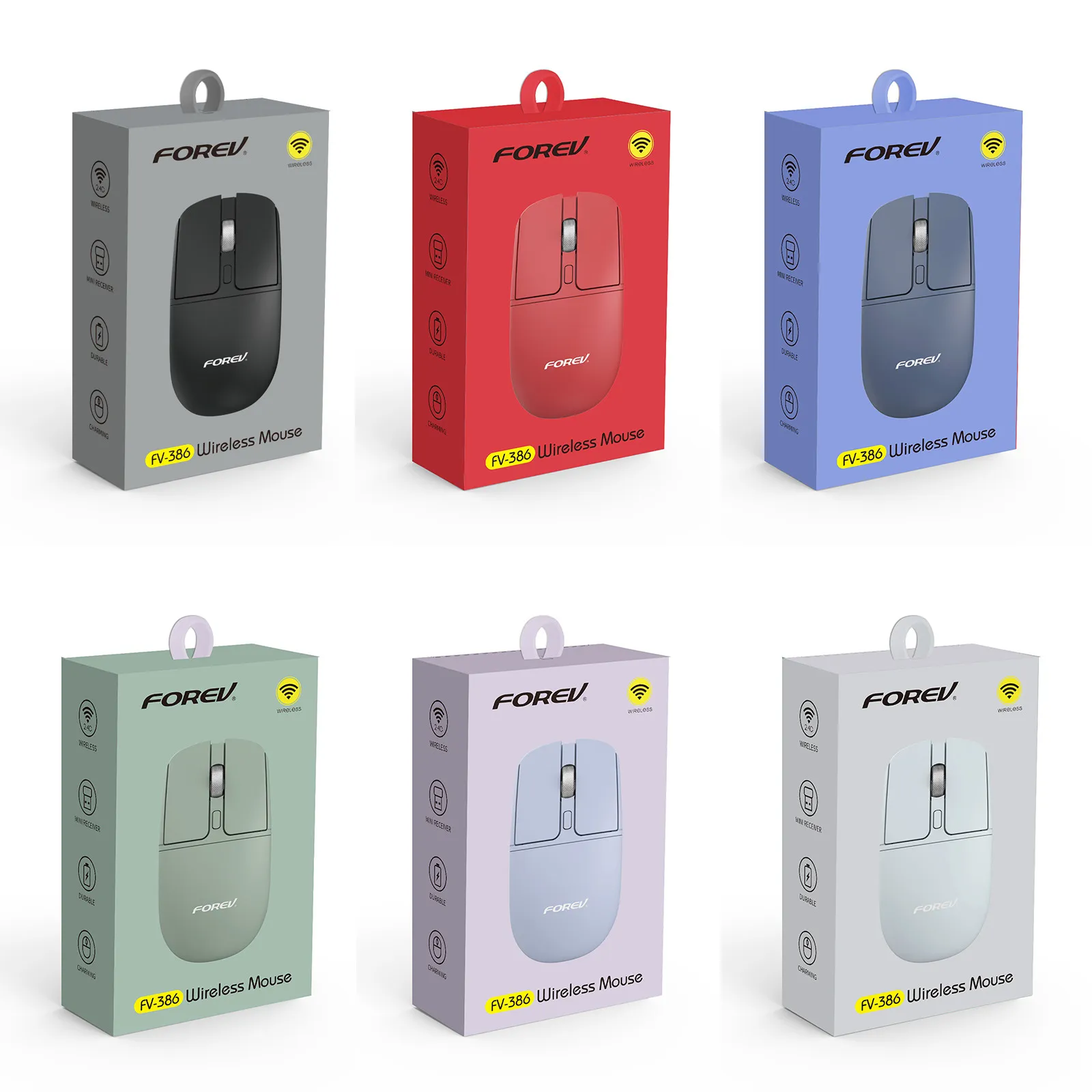 FV386 无线静音鼠标无线蓝牙时尚电脑办公商务鼠标 - 图3