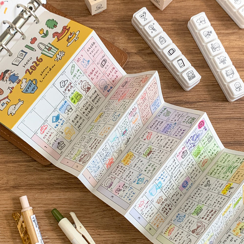 卓大王日历2026台历阿卓奏折页分隔页365日付便签m5A7A6p活页打卡 - 图1