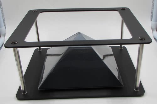 ipad全息3d投影仪伪平板电脑镀膜金字塔立体成像裸眼3d4d悬浮盒 - 图0