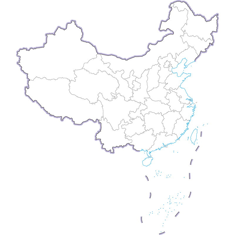 中国地图空白轮廓AI矢量eps电子版资料素材JPG图片格式16开A4大小 - 图3