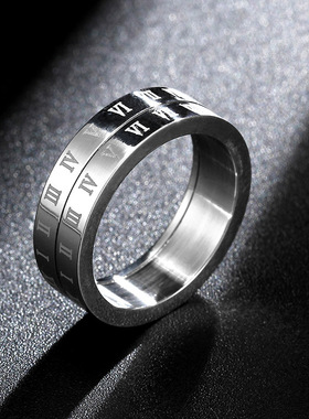 戒指男士可旋转动罗马insins小众