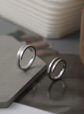 原创钛钢不褪色戒指男2021年新款