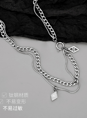 项链轻奢小众配饰锁骨链毛衣链