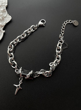 男款钛钢锆石原创不褪色