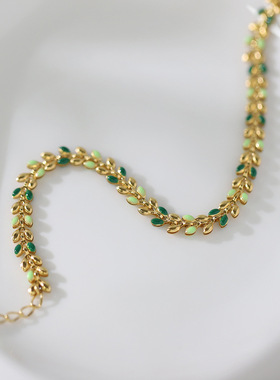 钛钢镀脚链脚链鲸雨金属