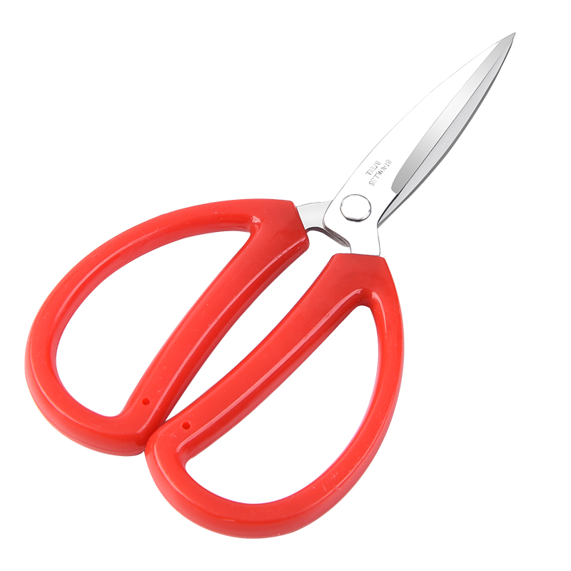 剪刀家用经典红色厨房剪办公文具剪纸小剪刀不锈钢手工线剪子多个 - 图3