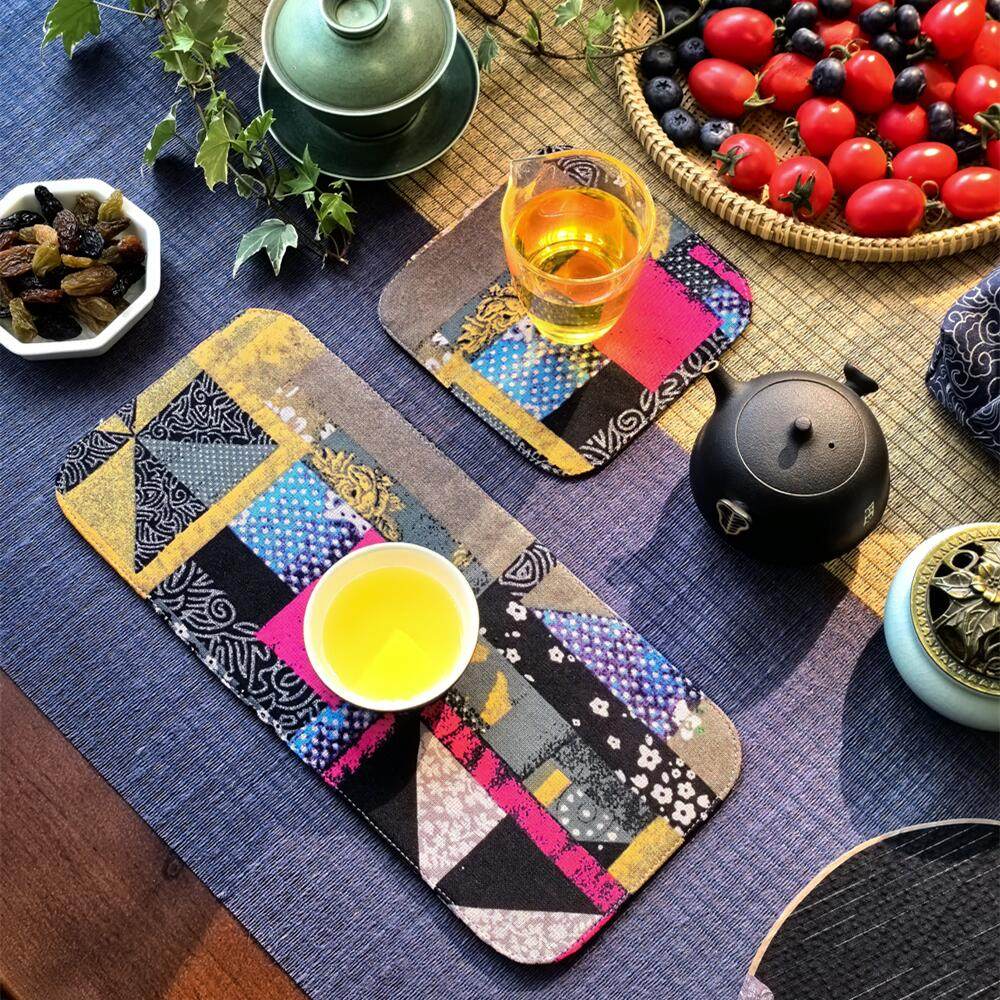 引之棉麻加厚印花茶席布艺桌旗吸水茶布茶杯垫禅意中式复古民族风,淘宝优惠券,粉丝福利购,淘宝优惠卷