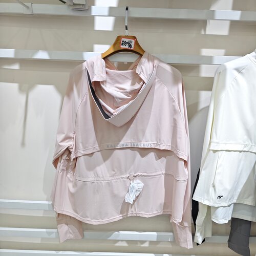 枯叶蝶防晒衣1055宽松版斗篷畅行防晒衣女冰感黑胶帽檐防晒服 - 图2