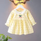 Baby long-sleeved dress spring and summer pure cotton thin baby style