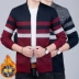 Áo khoác len nam mùa đông nam Áo len nam trung niên dài tay trùm đầu áo len đáy quần nam mùa thu. - Cardigan Cardigan