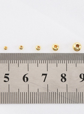 14k18k隔珠金珠散珠手串手链项链