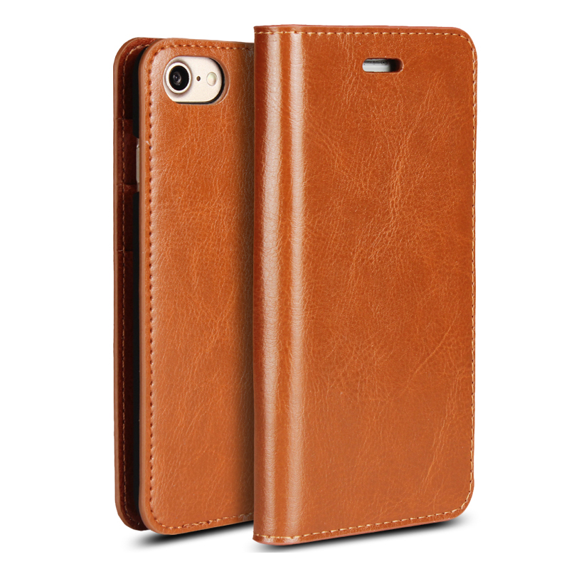 候盾适用苹果新款se2代手机壳2021真皮套iphonese2专用保护套翻盖男女高档牛皮质全包边防摔带插卡零钱包个性 - 图3