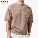 Белая футболка с коротким рукавом, приятная телу толстовка, свободный крой