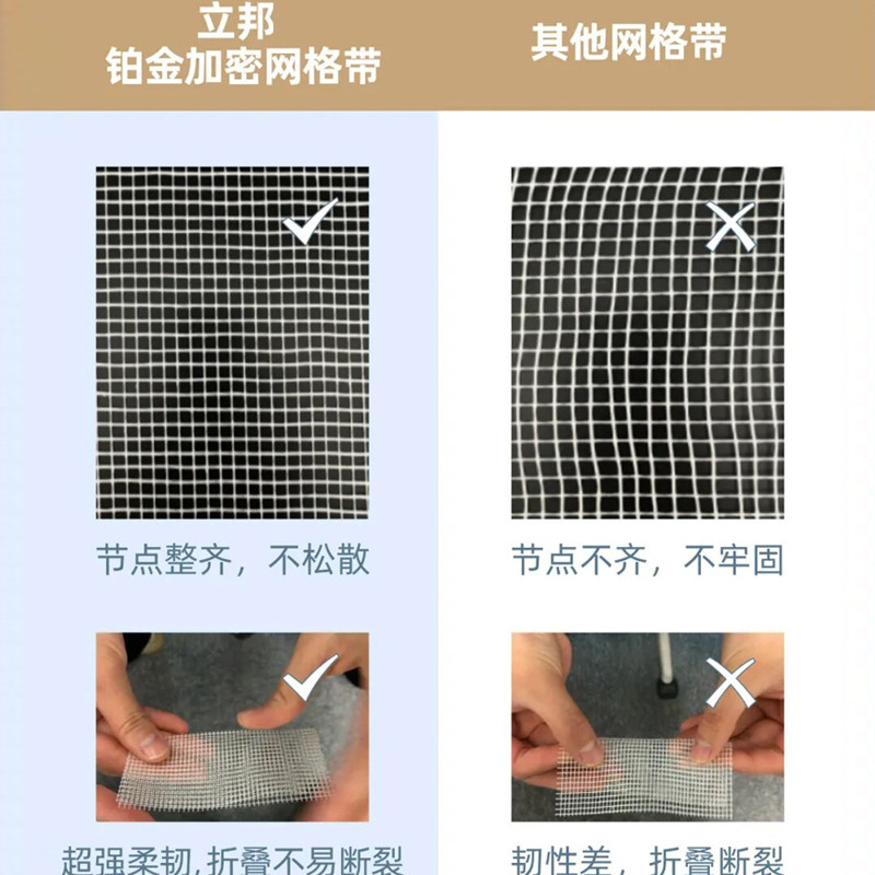立邦铂金防裂抗裂耐碱玻纤网格布时时丽高密网格带批腻子抹墙挂网,淘宝优惠券,粉丝福利购,淘宝优惠卷