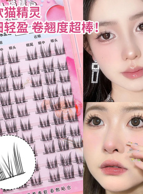 纯欲猫精灵假睫毛小野猫自然浓密